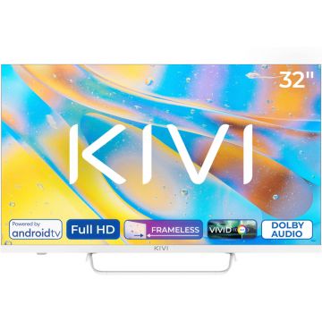 Televizor LED KIVI Smart TV 32F760QW Seria F760QW 80cm alb Full HD