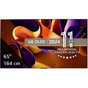 Televizor LED LG Smart TV OLED65G42LW Seria evo G4 164cm 4K UHD HDR, One Wall Design