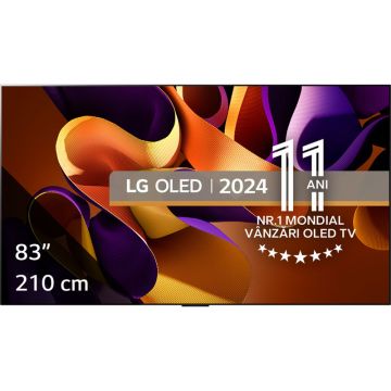 Televizor LED LG Smart TV OLED83G42LW Seria evo G4 210cm 4K UHD HDR, One Wall Design