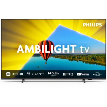 Televizor LED Philips Smart TV 50PUS8079/12 Seria PUS8079/12 126cm negru 4K UHD HDR Ambilight pe 3 laturi