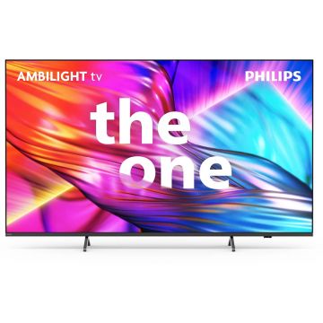 Televizor LED Philips The One Smart TV 75PUS8919/12 Seria PUS8919/12 189cm gri antracit 4K UHD HDR Ambilight pe 3 laturi