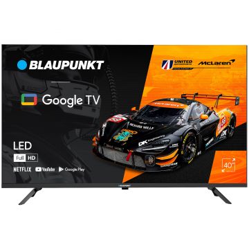 Televizor Smart Blaupunkt 40FGC5500S, 101 cm, Full HD, Google TV, Bluetooth, Wi-Fi, Clasa F