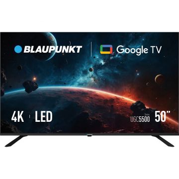 Televizor Smart Blaupunkt 50UGC5500S, 127 cm, 4K, Google TV, Bluetooth, Wi-Fi, Clasa G