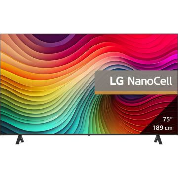 Televizor Smart LG NanoCell 75NANO82T3B, 189 cm, Ultra HD 4K, HDR, Clasa G